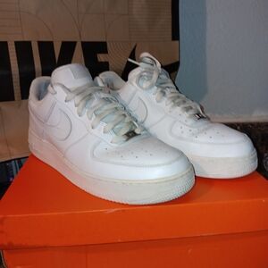 Nike White Sneakers Iconic Air Force 1 Design